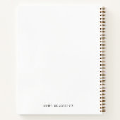 Das ist dein Leben | Elegantes Foto Memory Book Notizblock (Rückseite)