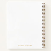 Das ist dein Leben | Modernes Gold Foto Memory Boo Notizblock (Rückseite)