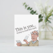 Das ist dein Versuch, diesen Card lustigen Vater z Postkarte (Stehend Vorderseite)