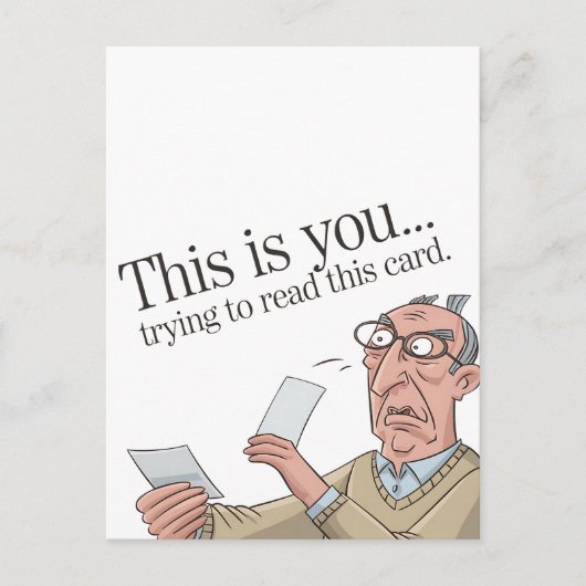 Das ist dein Versuch, diesen Card lustigen Vater z Postkarte (Vorderseite)