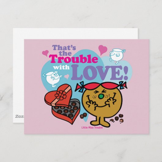 Das ist der Ärger mit der Liebe! Postkarte (Vorne/Hinten)