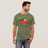 Das ist der blaue rote LKW der Jahreszeit mit Baum T-Shirt (Vorne ganz)