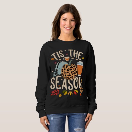 Das ist der Erntedank der Saison Pumpkin Latte Fal Sweatshirt (Vorne ganz)