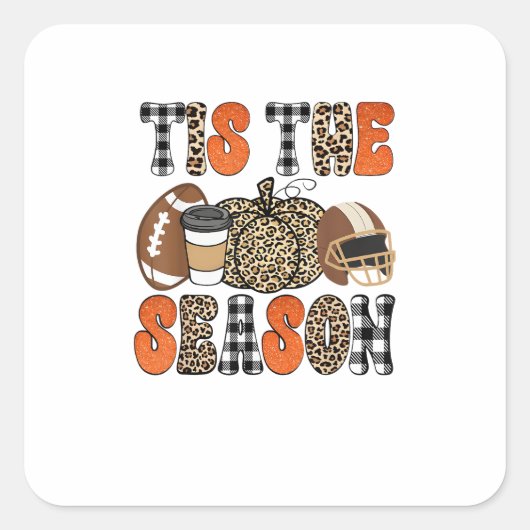 Das ist der Erntedank-Funny von der Jahreszeit Quadratischer Aufkleber (Vorderseite)