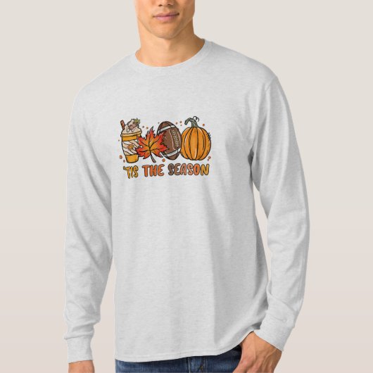 Das ist der Fall des Fußball-Kürbiss der Saison T-Shirt (Vorderseite)