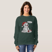 Das ist der feine Melting Snowman Sweatshirt (Vorne ganz)