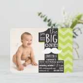 Das ist der große! Einladung zum ersten Geburtstag (Stehend Vorderseite)