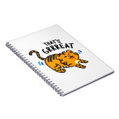 Das ist der große Funny Funny Tiger Growl Pun Notizblock (Rechte Seite)