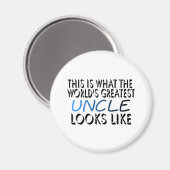 Das ist der größte Onkel der Welt (2) Magnet (Vorderseite/Rückseite)