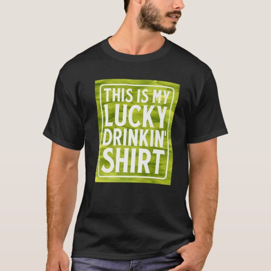 Das ist der grüne irische Whiskey meines Glückstri T-Shirt (Vorderseite)