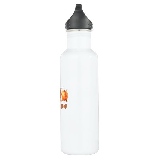 Das ist der Herbst der Saison Leopard Fußball Edelstahlflasche (Rechts)