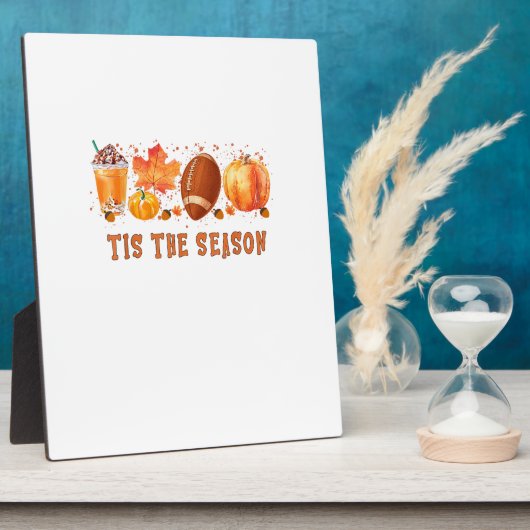 Das ist der Herbst der Saison Leopard Fußball Fotoplatte (Seite)