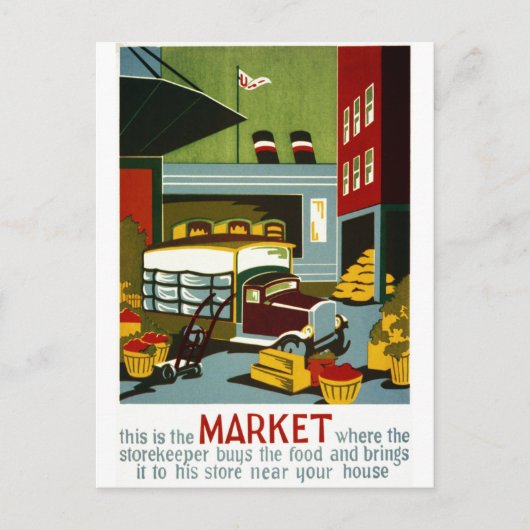 Das ist der Markt Postkarte (Vorderseite)