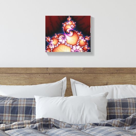 Das ist der Punkt - Fraktal Art Leinwanddruck (Insitu (Schlafzimmer))