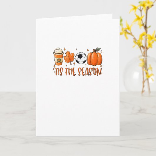 Das ist der Saisonleaf, der den Herbstfußball Latt Karte (Gelbe Blume)