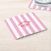 Das ist der Sea Son Custom Beach Weihnachten Rosa  Untersetzer (angewinkelt)