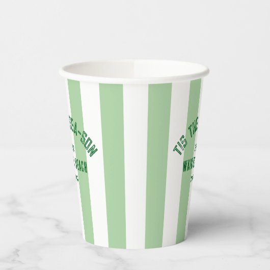 Das ist der Sea Son Custom Beach Weihnachtsstreife Pappbecher (Links)