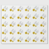Das ist der Tag Sonnenblume Geschenkpapier (Flach)