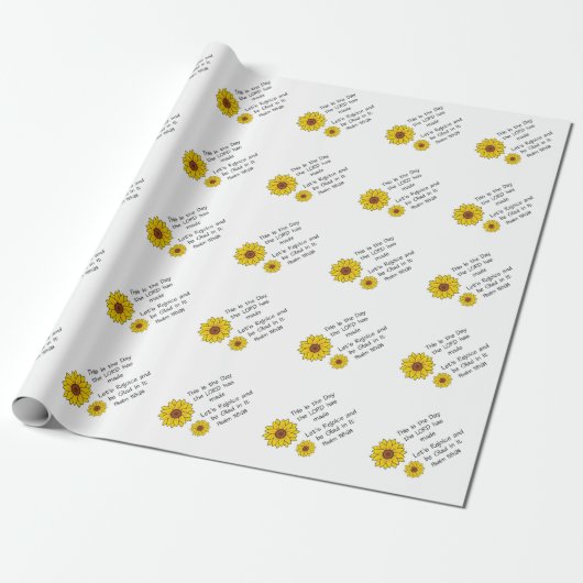 Das ist der Tag Sonnenblume Geschenkpapier (Ungerollt)