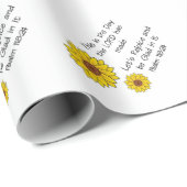 Das ist der Tag Sonnenblume Geschenkpapier (Rolleneckpunkt)