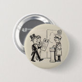 Das ist der Ticket - Theater-Cartoon der 1920er Ja Button (Vorne & Hinten)