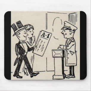 Das ist der Ticket - Theater-Cartoon der 1920er Ja Mousepad