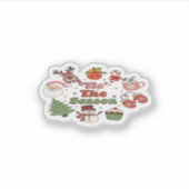 Das ist der Weihnachtsakrylenblock der Saison Aufkleber (Vorderseite)