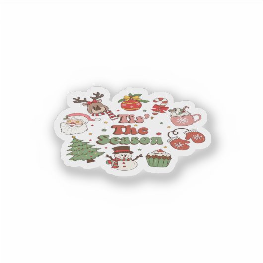 Das ist der Weihnachtsakrylenblock der Saison Aufkleber (Vorderseite)