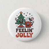 Das ist der Weihnachtsbaum-Weihnachtsmannmütze-Kaf Button (Vorderseite)