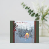 'Das ist der Winterurlaub der Jahreszeit Postkarte (Stehend Vorderseite)