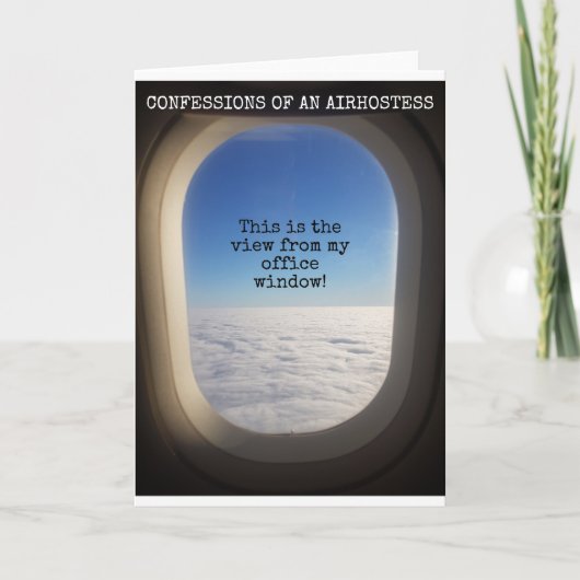 Das ist die Ansicht aus meinem Bürofenster Karte (Vorderseite)