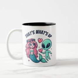 Das ist die Aquamarine rosa Liebe Zweifarbige Tasse