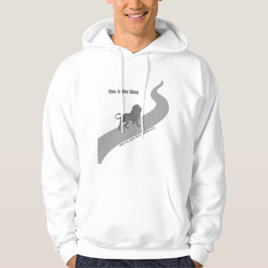 Das ist die Art und Weise, wie die Silhouette Löwe Hoodie (Vorderseite)