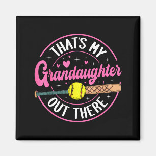 Das ist die Enkelin da draußen Softball-Oma Magnet