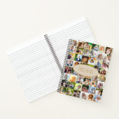Das ist die FotoCollage von 40 Bildern Cream Notizblock (Innenseite)