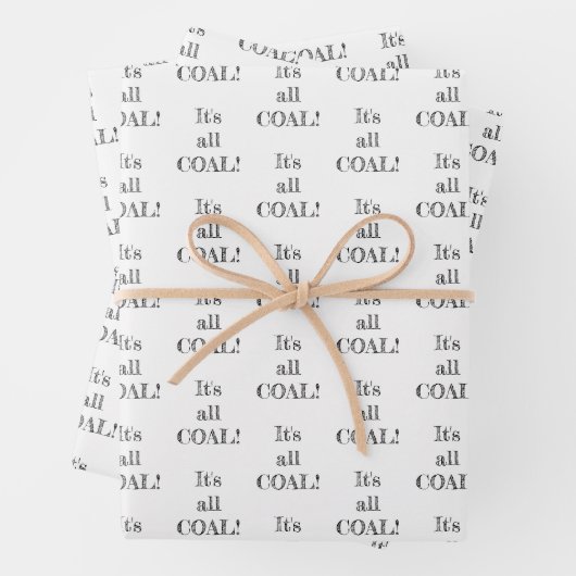 Das ist die ganz weiße schwarze Weihnachtsneuheit Geschenkpapier Set (Beispiel)