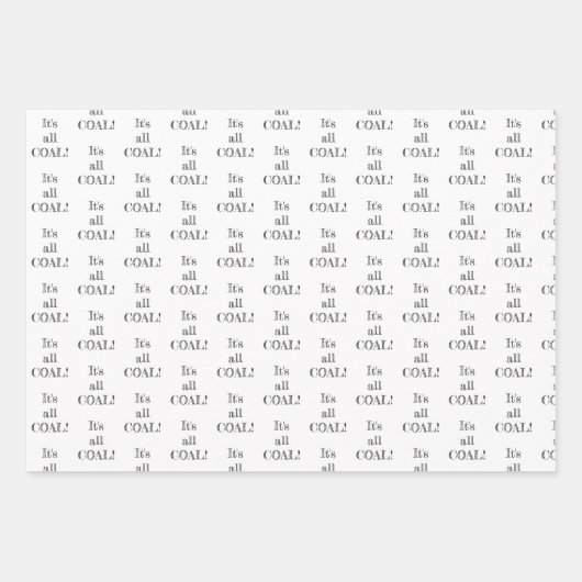 Das ist die ganz weiße schwarze Weihnachtsneuheit Geschenkpapier Set (Vorderseite)