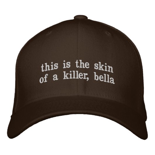 Das ist die Haut eines Killers Bestickte Baseballkappe (Vorderseite)