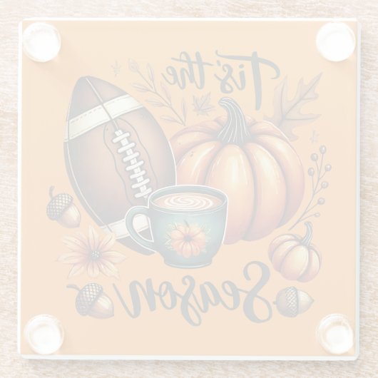 Das ist die Herbstsaison Glasuntersetzer (Rückseite)