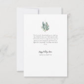 Das ist die Hochzeitsankündigung der Jahreszeit Dankeskarte (Rückseite)