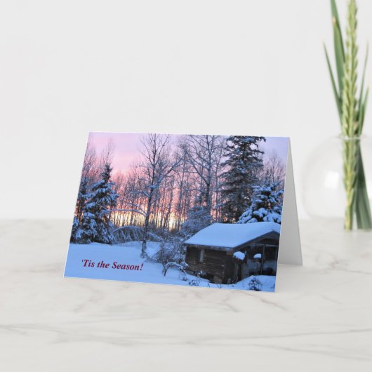 'Das ist die Jahreszeit bis zum Nordwinterurlaub Karte (Vorderseite)