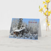 'Das ist die Jahreszeit bis zum Nordwinterurlaub Karte (Gelbe Blume)