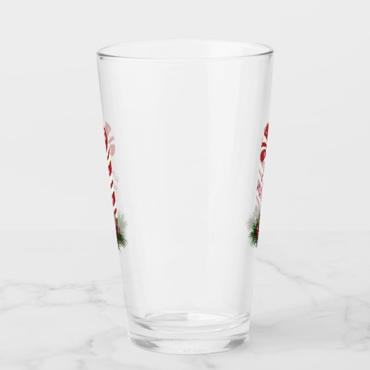 'Das ist die Jahreszeit Candy Cane Shines Glas (Links)