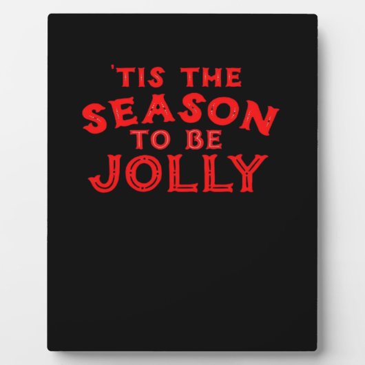 Das ist die Jahreszeit frohe Weihnachten Fotoplatte (Vorderseite)