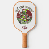 Das ist die Jahreszeit. Funny Pickleball Sprichwor Pickleball Schläger (Vorderseite)