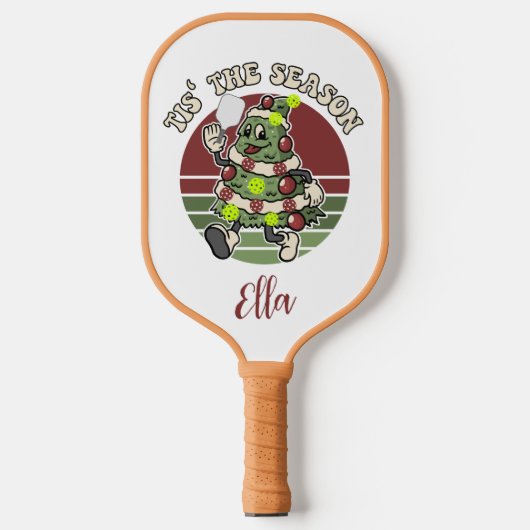 Das ist die Jahreszeit. Funny Pickleball Sprichwor Schläger (Vorderseite)