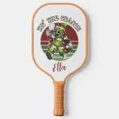 Das ist die Jahreszeit. Funny Pickleball Sprichwor Schläger (Rückseite)