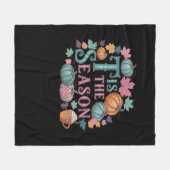 Das ist die Jahreszeit Funny Trendy Fleecedecke (Vorderseite (Horizontal))