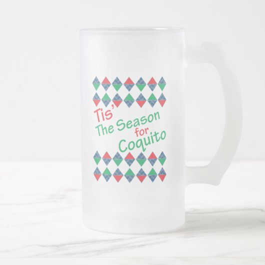 Das ist die Jahreszeit für Coquito Ugly Sweater Ta Mattglas Bierglas (Rechts)