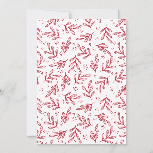 'Das ist die Jahreszeit für die Jolly Red Holiday Einladung (Rückseite)